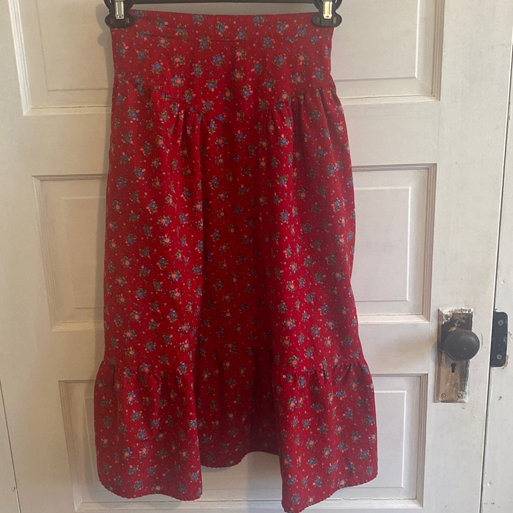 Floral Hippie Vintage Prairie or Western Skirt